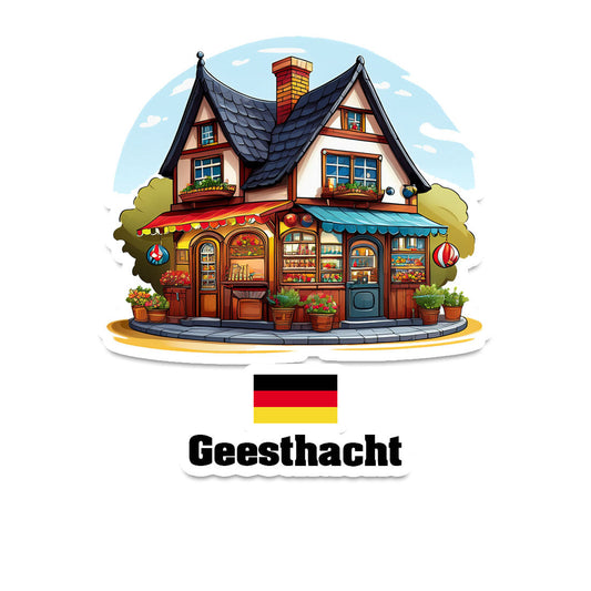 Geesthacht Home Town Office Shop Germany Sticker & Magnet