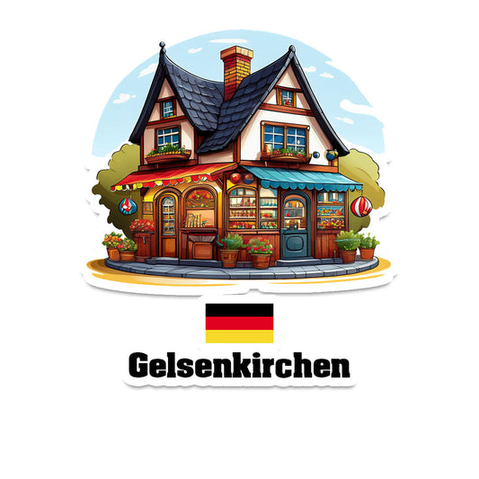 Gelsenkirchen Home Town Office Shop Germany Sticker & Magnet