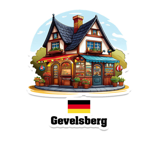 Gevelsberg Home Town Office Shop Germany Sticker & Magnet