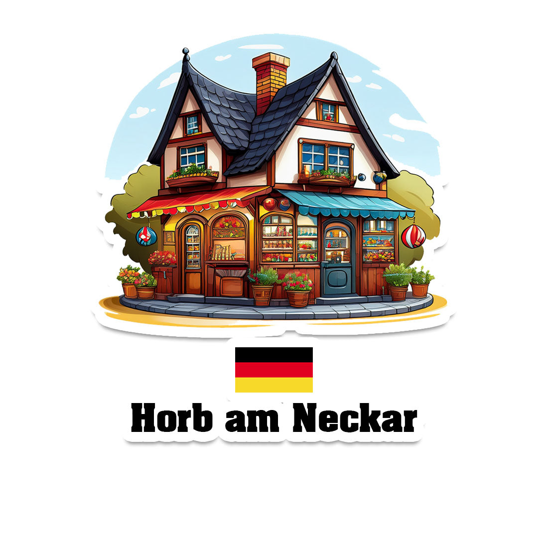 Horb am Neckar Home Town Office Shop Germany Sticker & Magnet