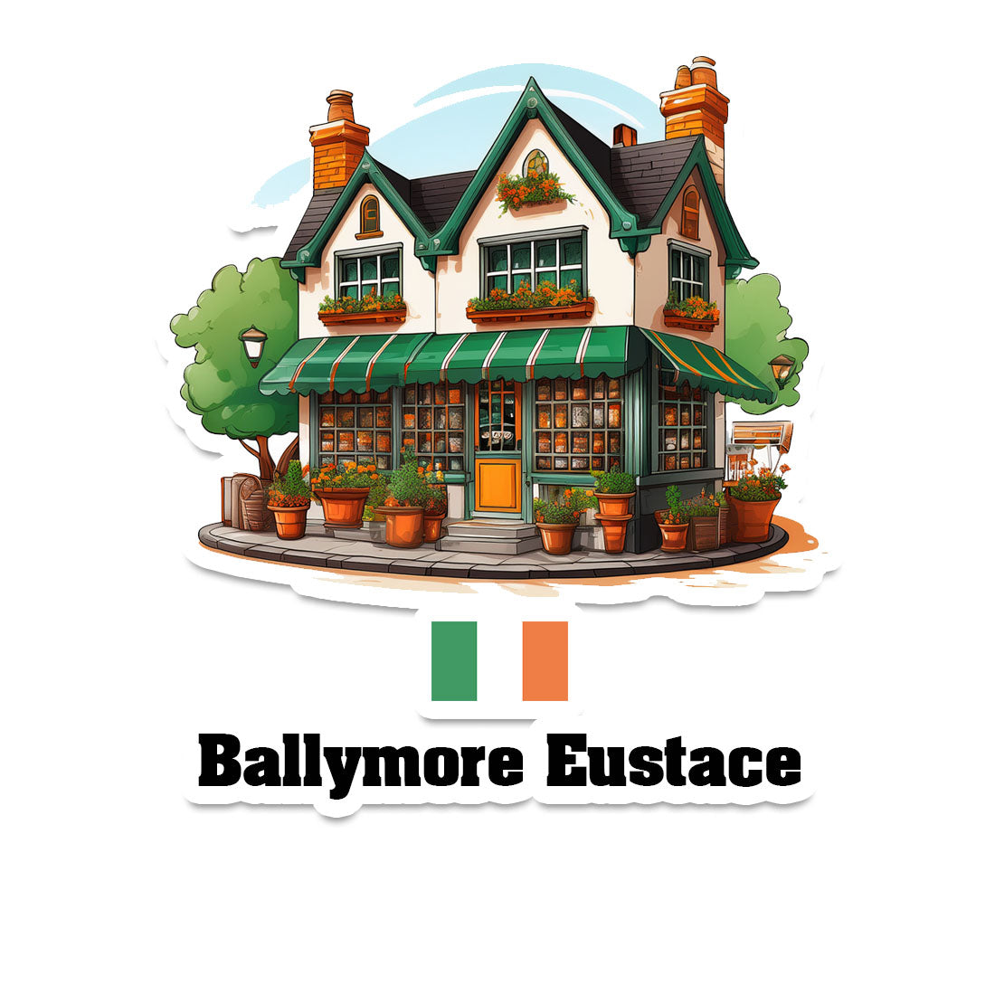 Ballymore Eustace Home Town Office Shop Sticker & Magnet
