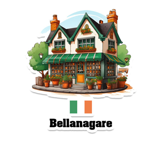 Bellanagare Home Town Office Shop Sticker & Magnet