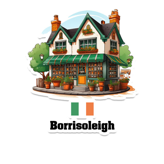 Borrisoleigh Home Town Office Shop Sticker & Magnet