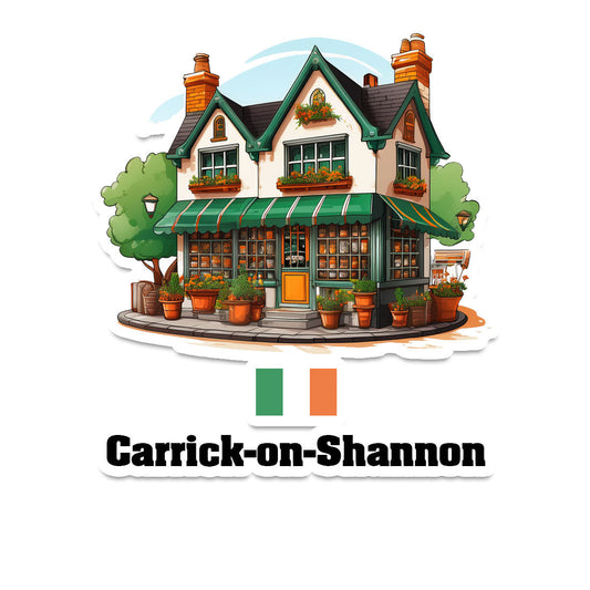 Carrick-on-Shannon Home Town Office Shop Sticker & Magnet