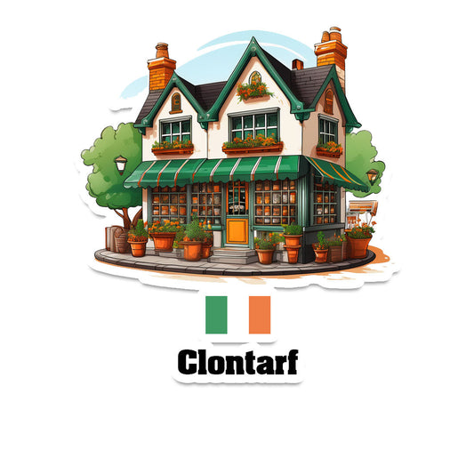 Clontarf Home Town Office Shop Sticker & Magnet