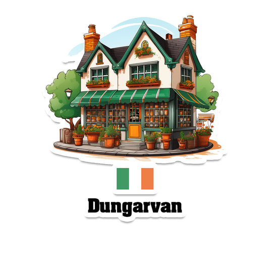 Dungarvan Home Town Office Shop Sticker & Magnet