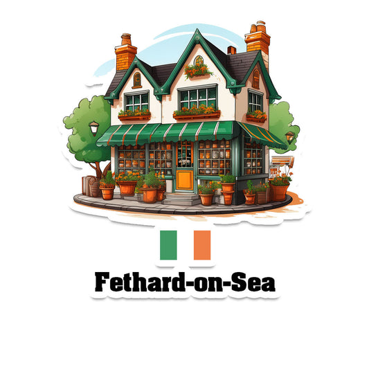 Fethard-on-Sea Home Town Office Shop Sticker & Magnet