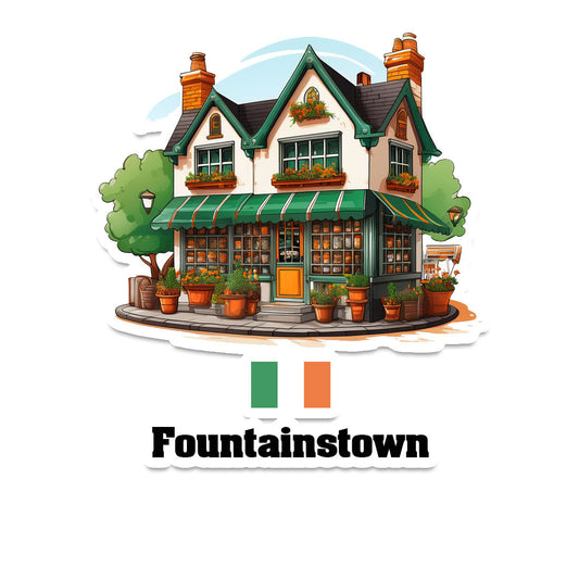 Fountainstown Home Town Office Shop Sticker & Magnet