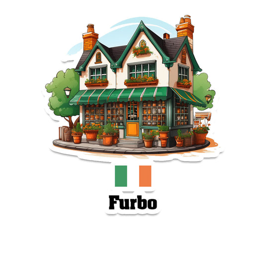 Furbo Home Town Office Shop Sticker & Magnet