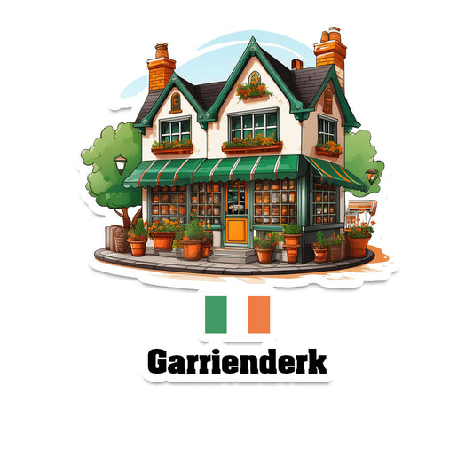 Garrienderk Home Town Office Shop Sticker & Magnet