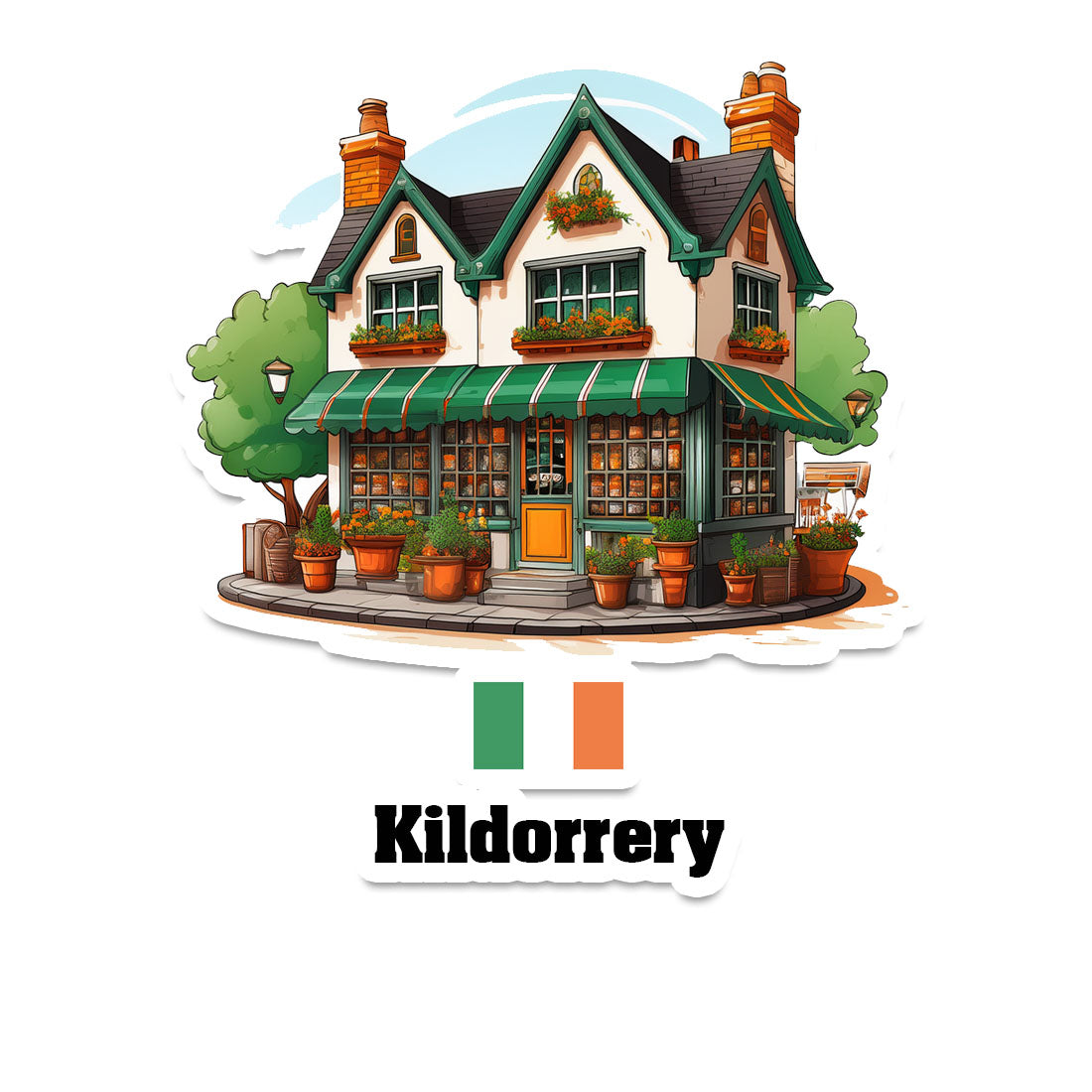 Kildorrery Home Town Office Shop Sticker & Magnet