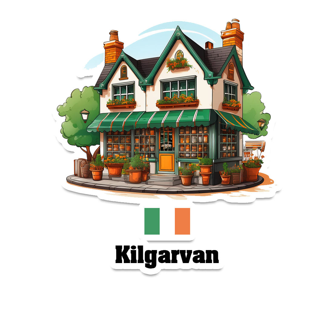 Kilgarvan Home Town Office Shop Sticker & Magnet