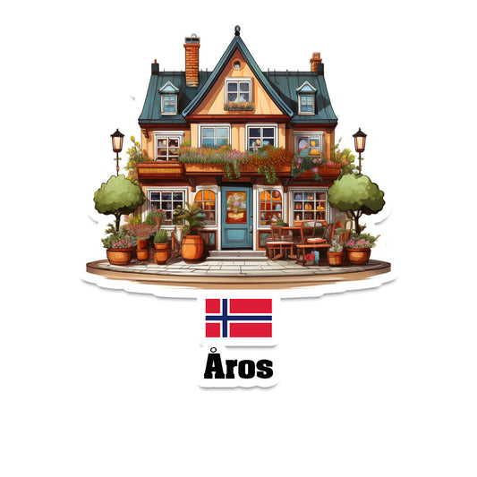 Åros Home Town Office Shop Norway Sticker & Magnet