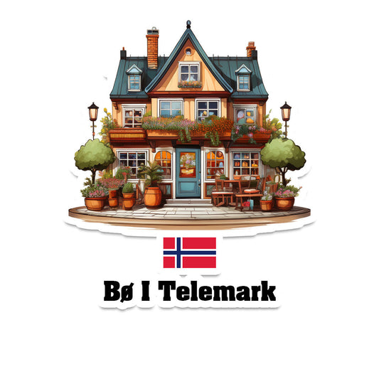 Bø I Telemark Home Town Office Shop Norway Sticker & Magnet