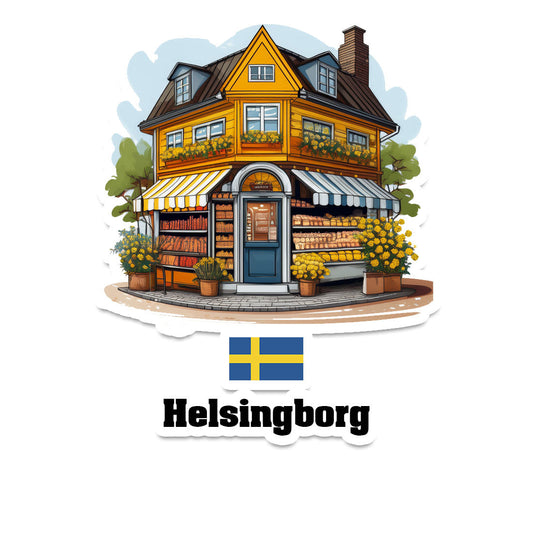 Helsingborg Home Town Office Shop Sweden Sticker & Magnet