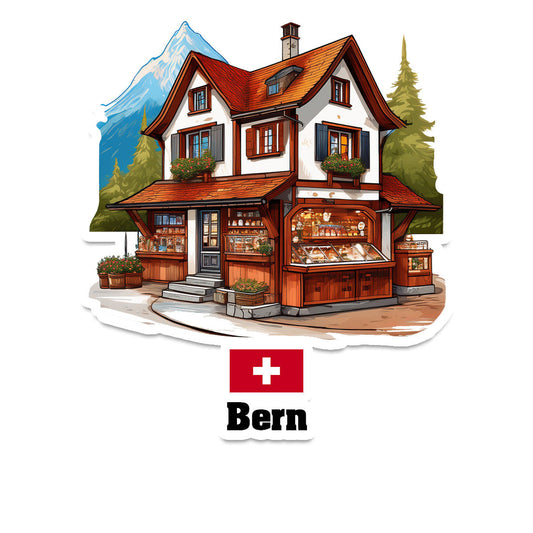 Bern Home Town Office Shop Switzerland Sticker & Magnet
