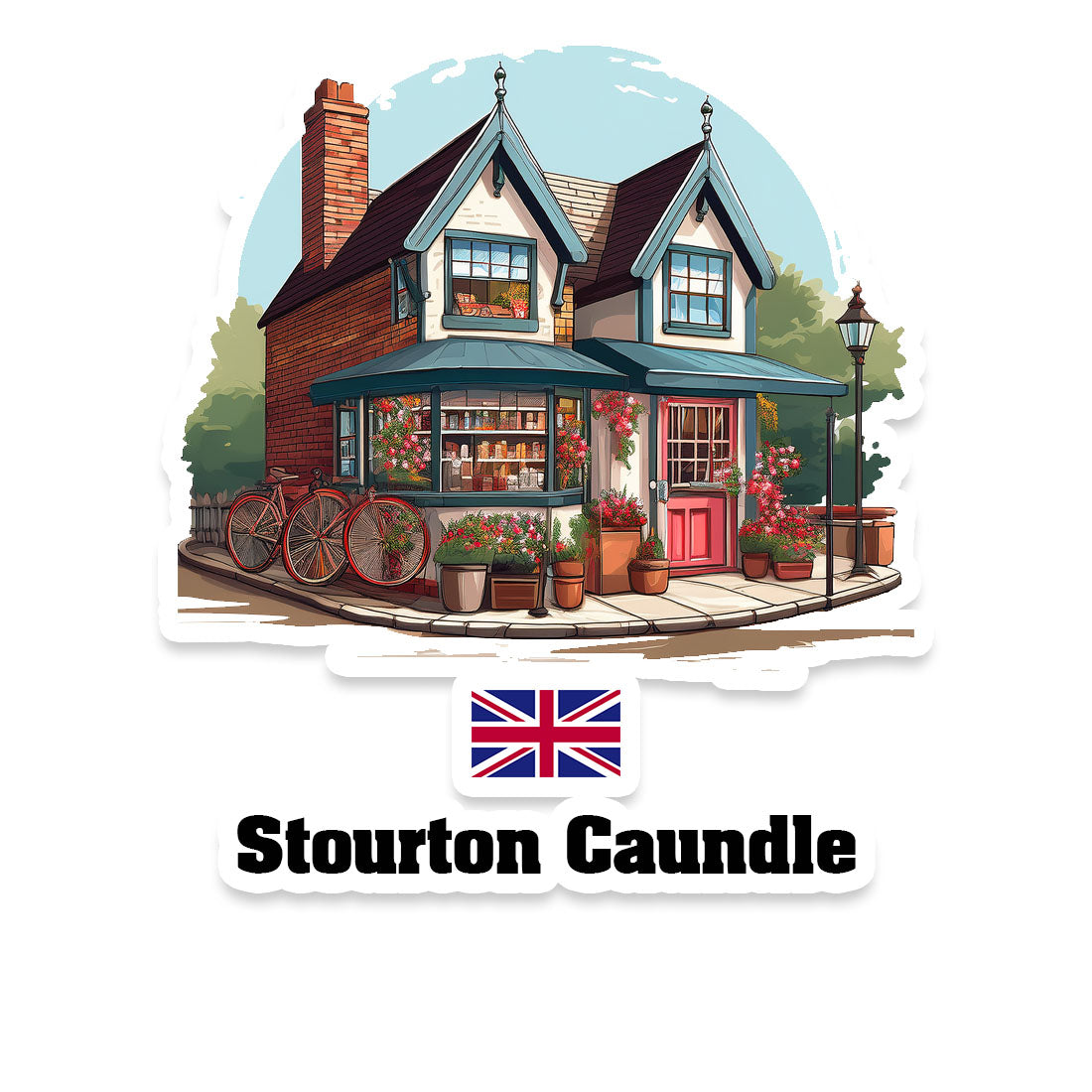 Stourton Caundle Home Town Office Shop United Kingdom Sticker & Magnet