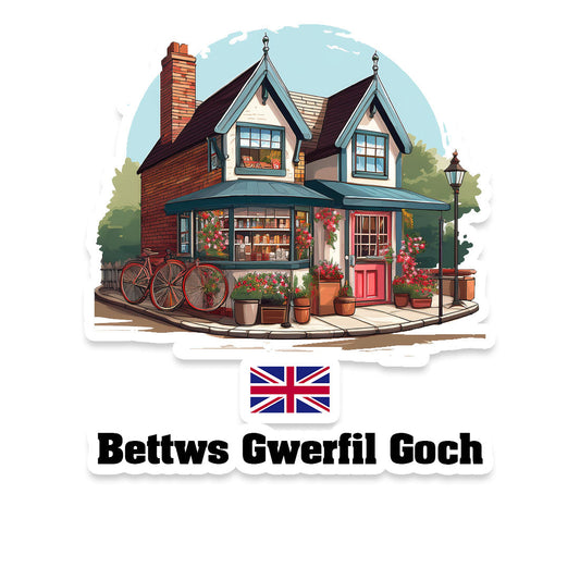 Bettws Gwerfil Goch Home Town Office Shop United Kingdom Sticker & Magnet
