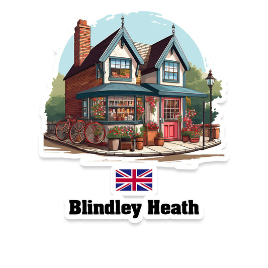 Blindley Heath Home Town Office Shop United Kingdom Sticker & Magnet