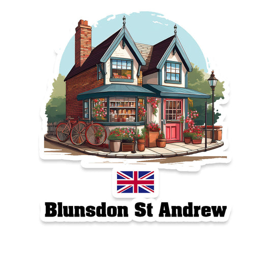 Blunsdon St Andrew Home Town Office Shop United Kingdom Sticker & Magnet