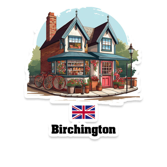 Birchington Home Town Office Shop United Kingdom Sticker & Magnet