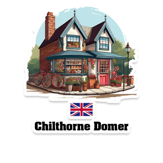 Chilthorne Domer Home Town Office Shop United Kingdom Sticker & Magnet