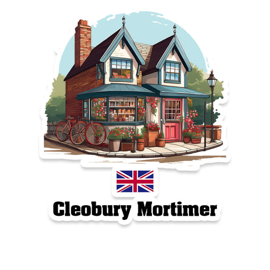 Cleobury Mortimer Home Town Office Shop United Kingdom Sticker & Magnet