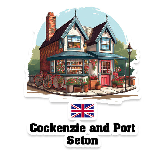 Cockenzie and Port Seton Home Town Office Shop United Kingdom Sticker & Magnet