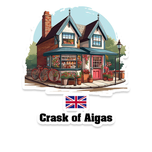 Crask of Aigas Home Town Office Shop United Kingdom Sticker & Magnet