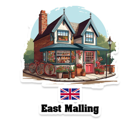 East Malling Home Town Office Shop United Kingdom Sticker & Magnet