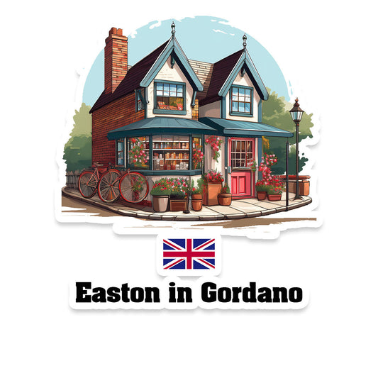 Easton in Gordano Home Town Office Shop United Kingdom Sticker & Magnet