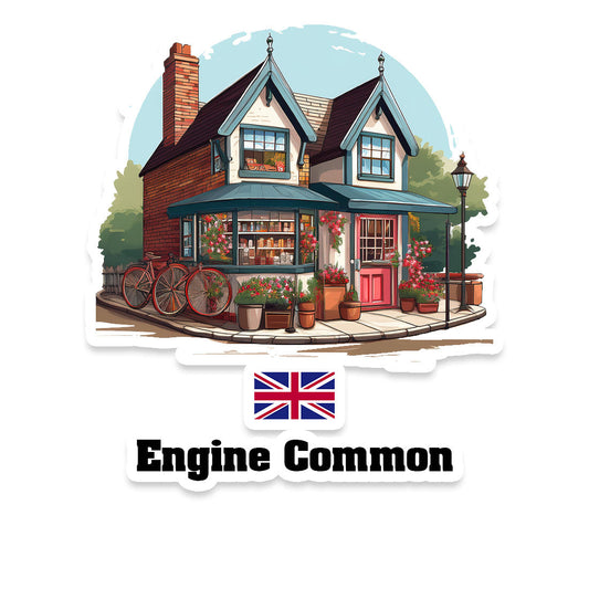 Engine Common Home Town Office Shop United Kingdom Sticker & Magnet