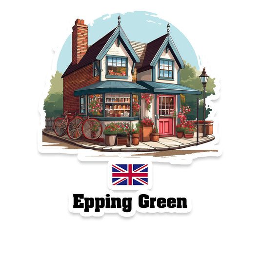Epping Green Home Town Office Shop United Kingdom Sticker & Magnet