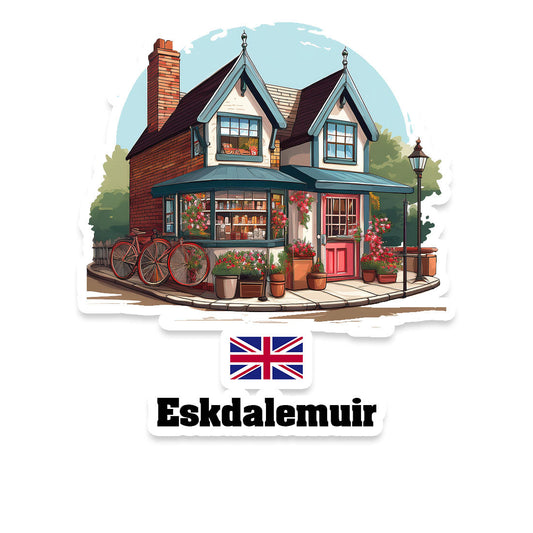Eskdalemuir Home Town Office Shop United Kingdom Sticker & Magnet
