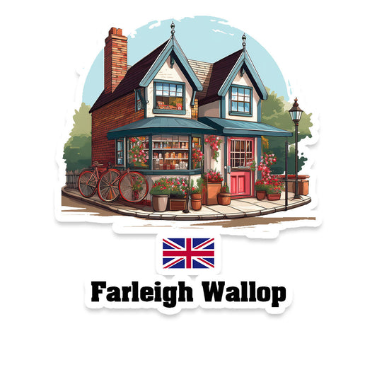 Farleigh Wallop Home Town Office Shop United Kingdom Sticker & Magnet