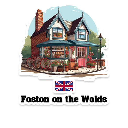 Foston on the Wolds Home Town Office Shop United Kingdom Sticker & Magnet