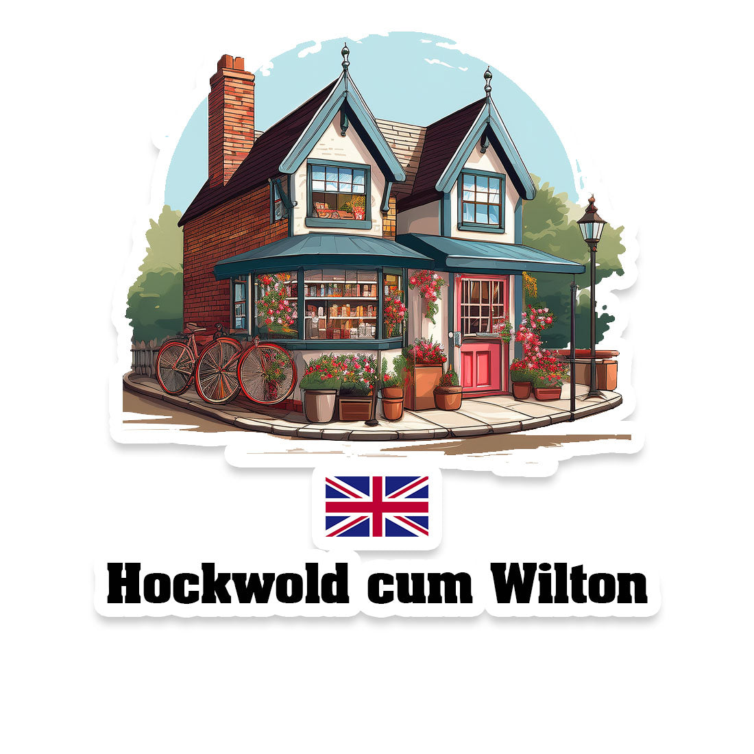 Hockwold cum Wilton Home Town Office Shop United Kingdom Sticker & Magnet