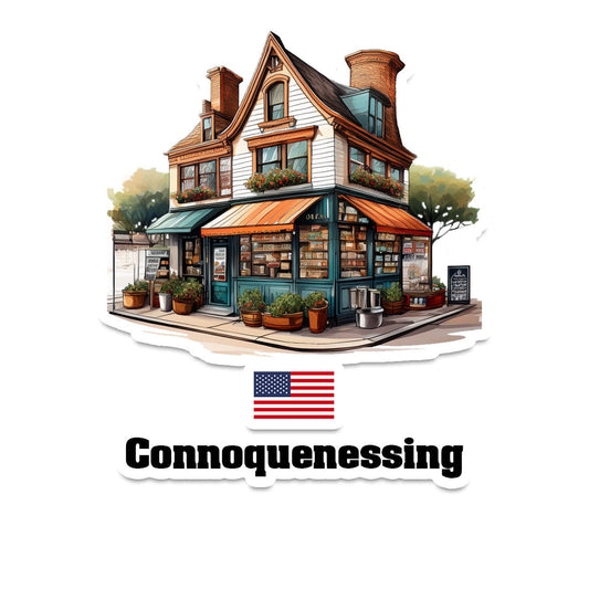 Connoquenessing Home Town Office Shop USA Sticker & Magnet