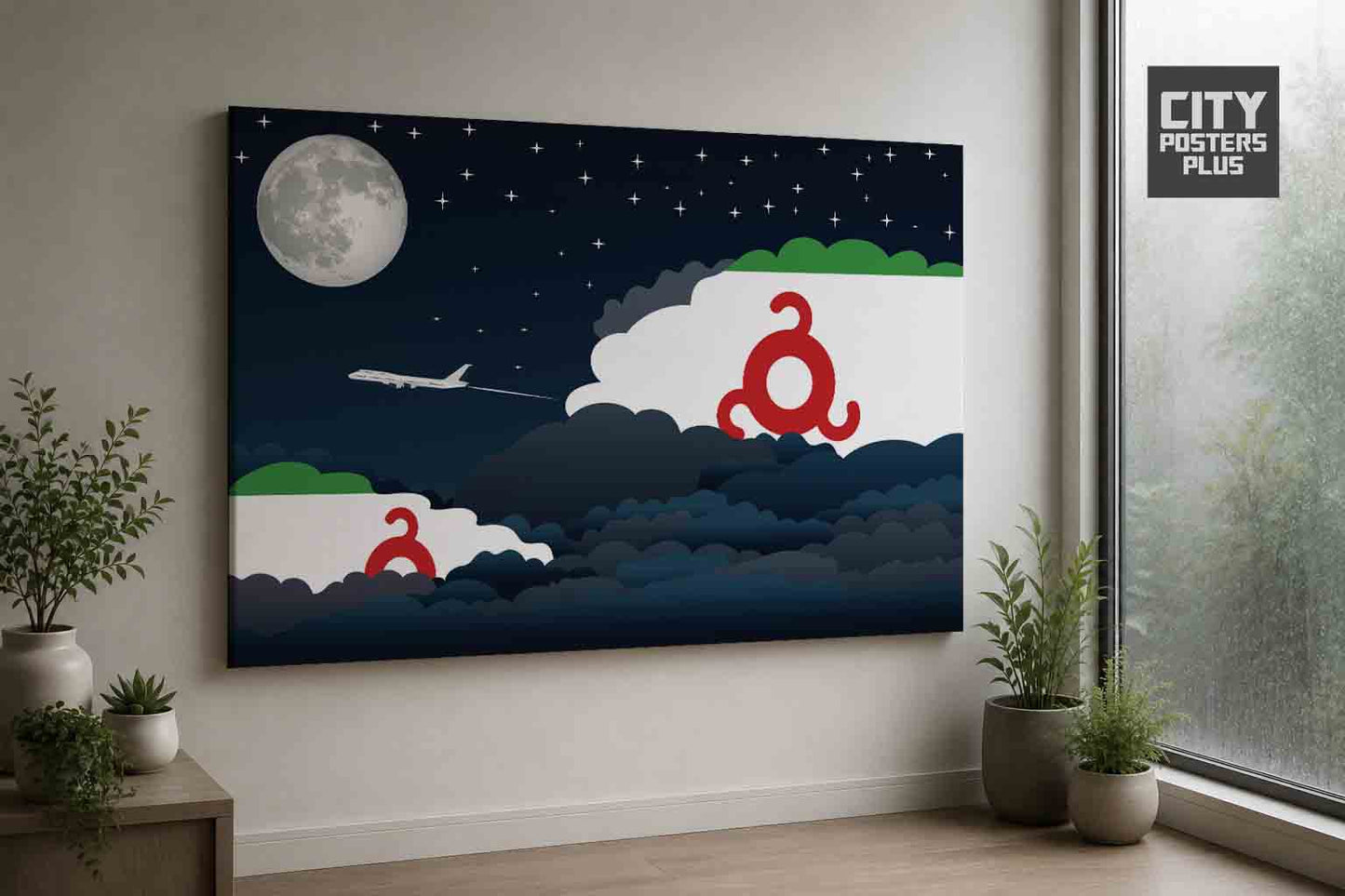 Ingushetia Night Clouds Framed Canvas Prints | Country & City Wall Art