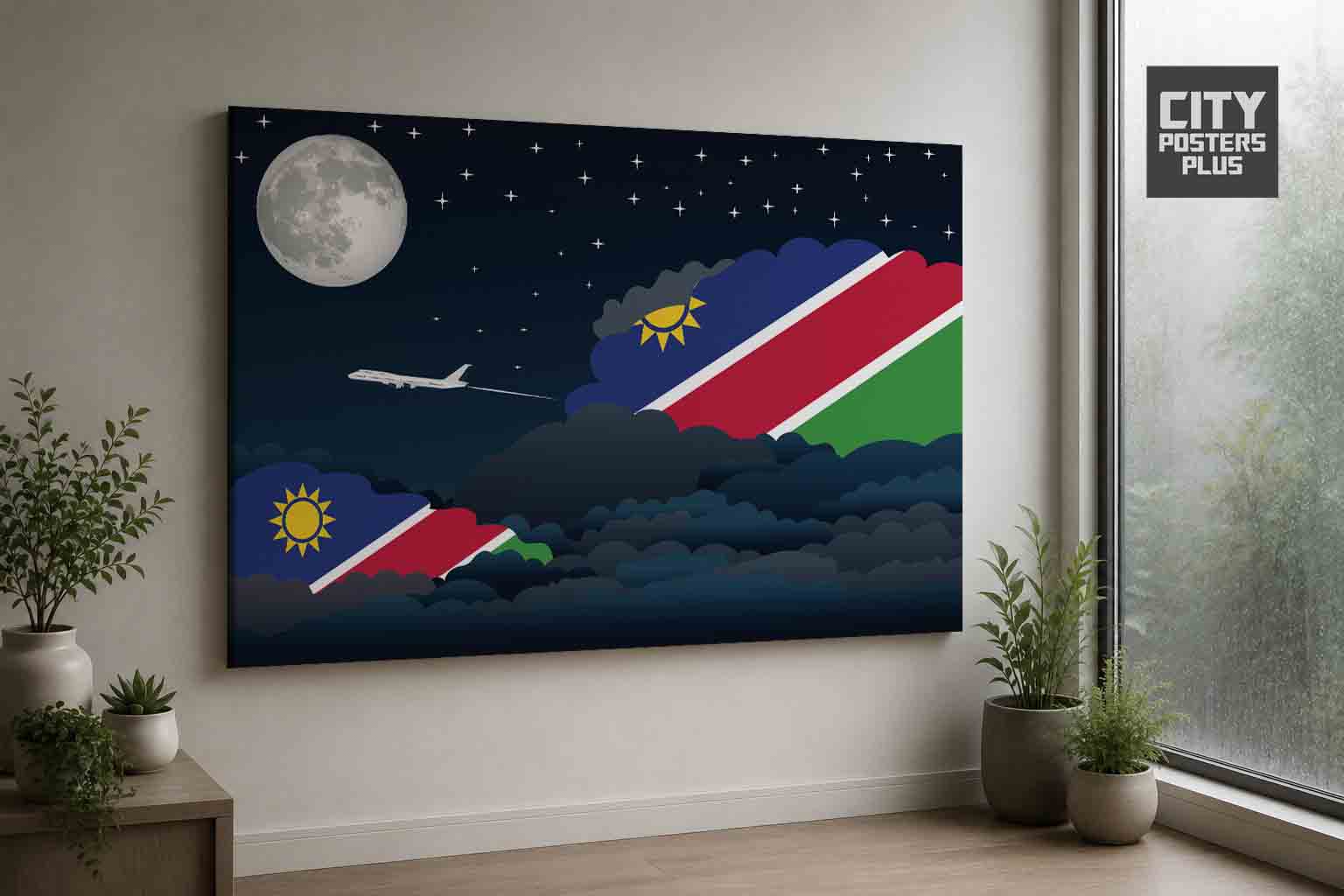 Namibia Night Clouds Framed Canvas Prints | Country & City Wall Art