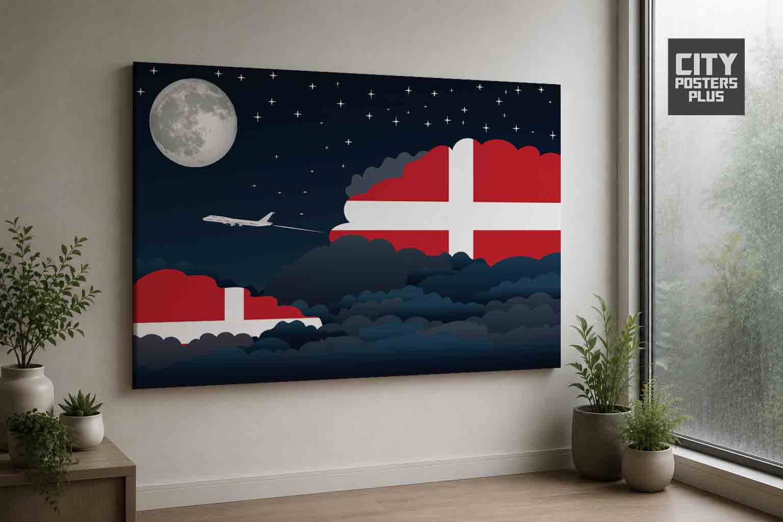 Sovereign Military Order of Malta Night Clouds Framed Canvas Prints | Country & City Wall Art
