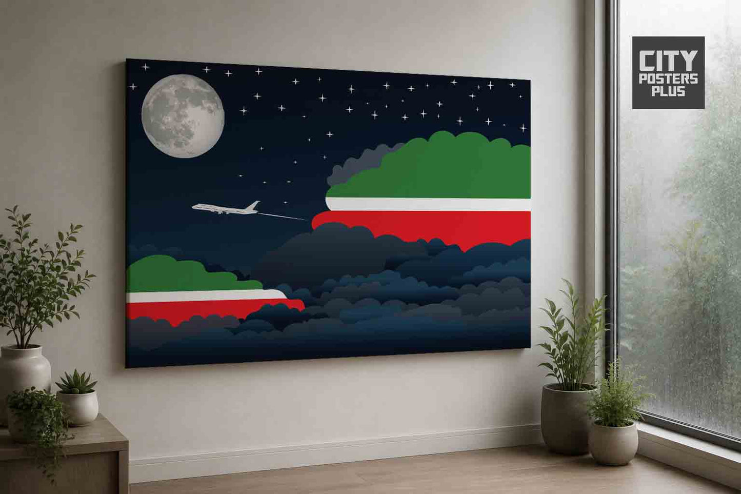 Tatarstan Night Clouds Framed Canvas Prints | Country & City Wall Art
