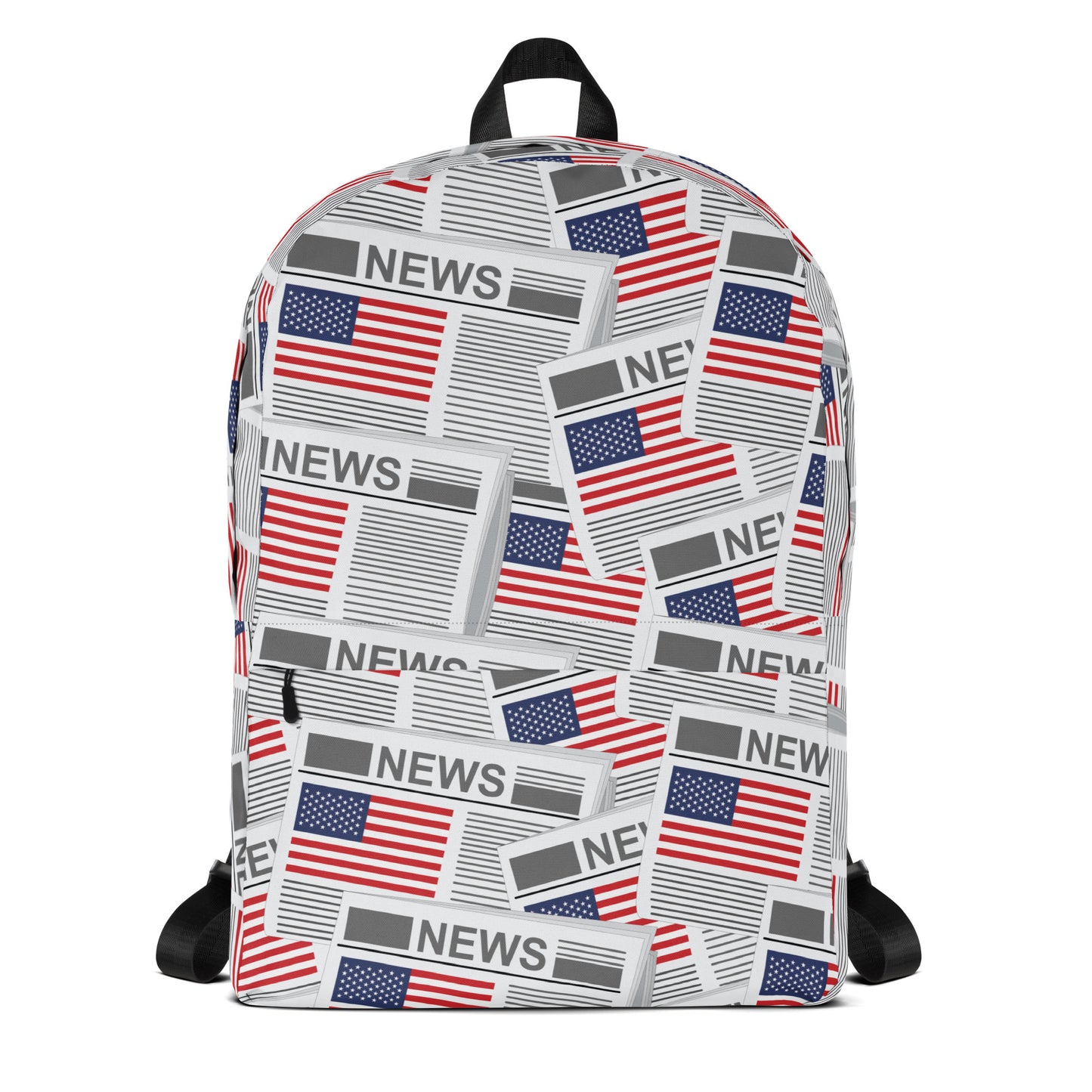 USA Newspapers 15" inches Laptop Backpack (White)