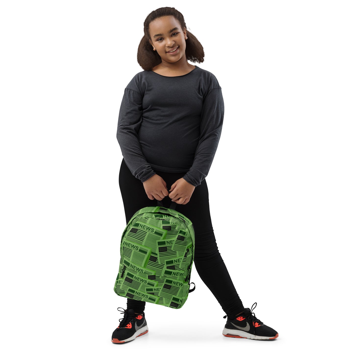 USA Newspapers 15" inches Laptop Backpack (Green)
