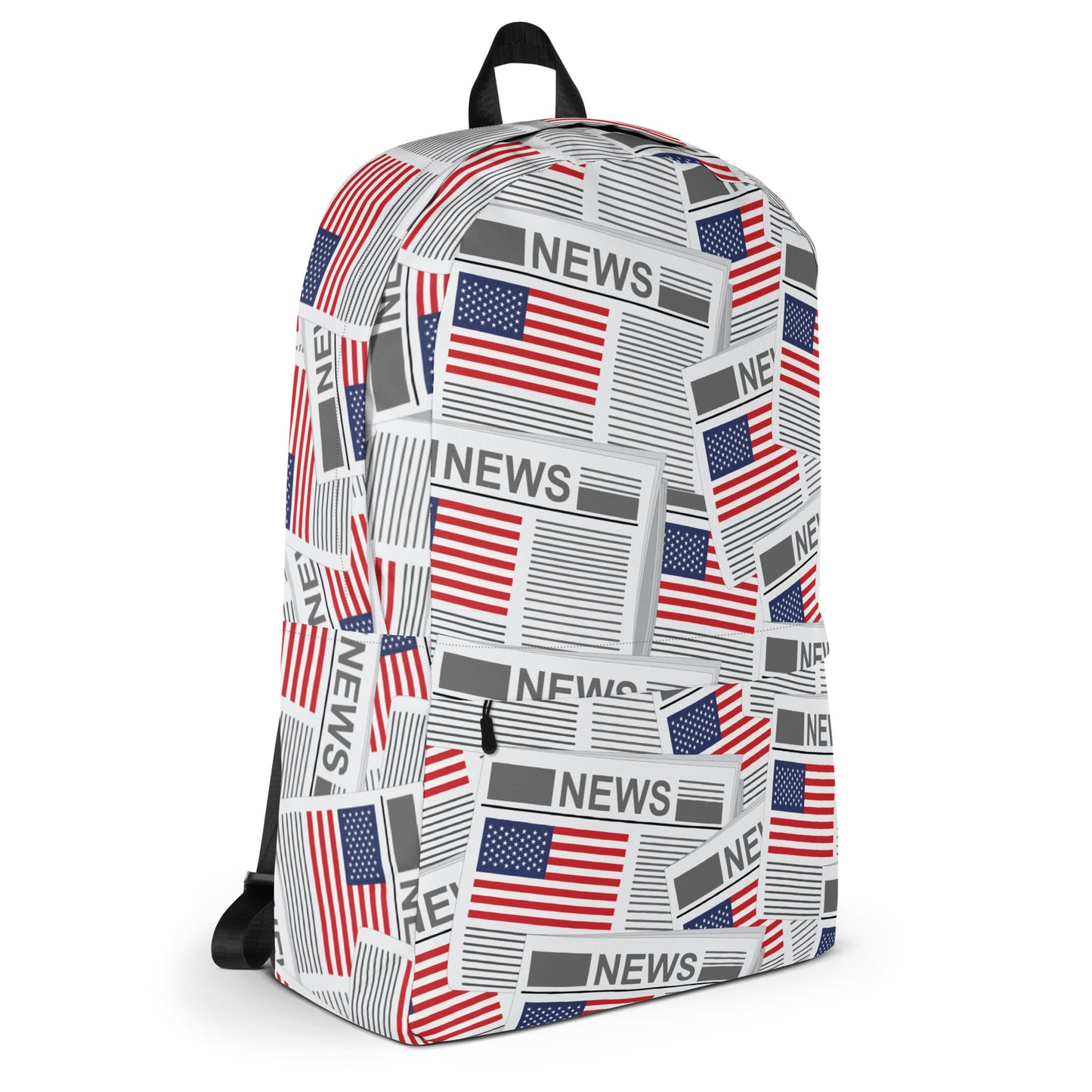 USA Newspapers 15" inches Laptop Backpack (White)