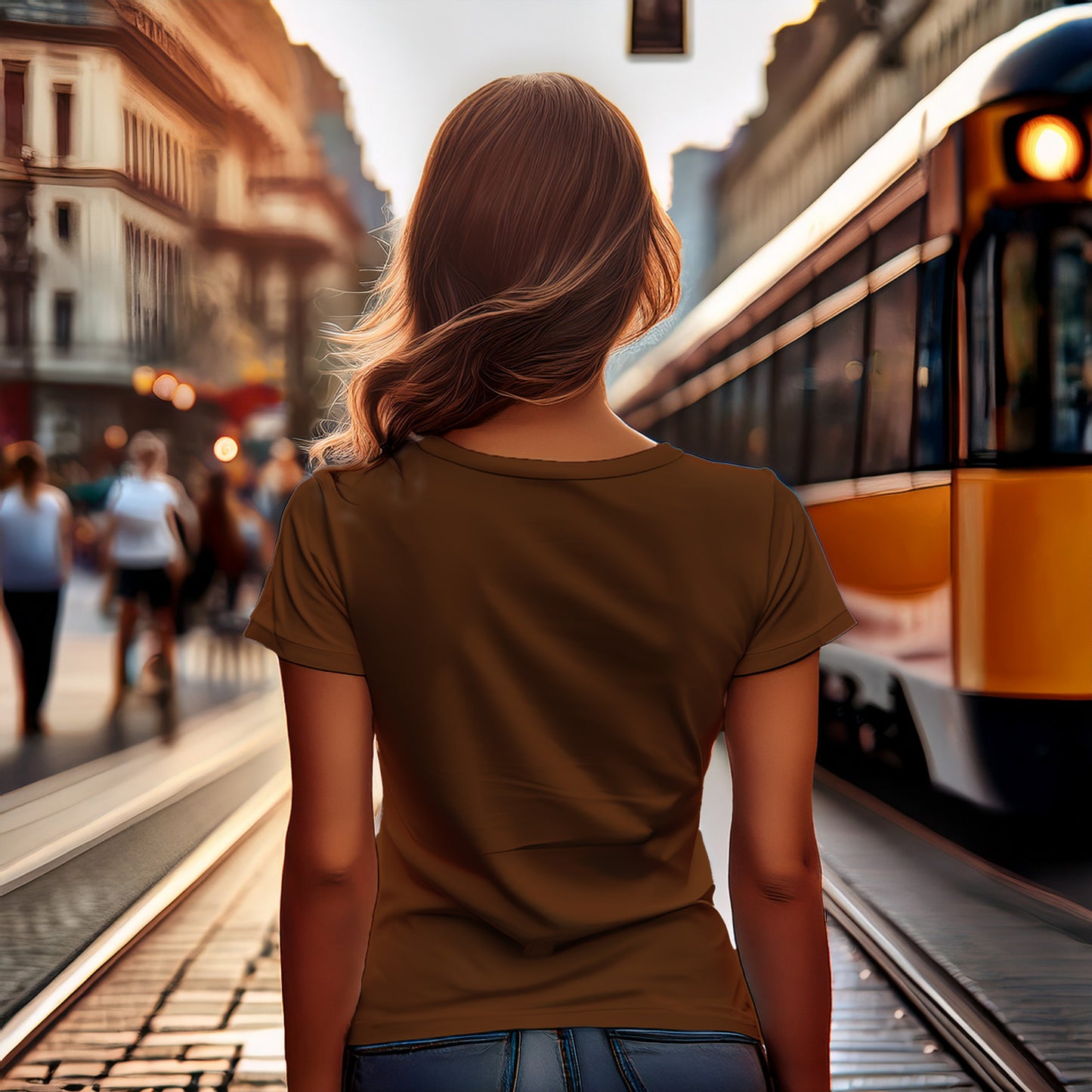 1815 Year Women T-Shirt (Brown)