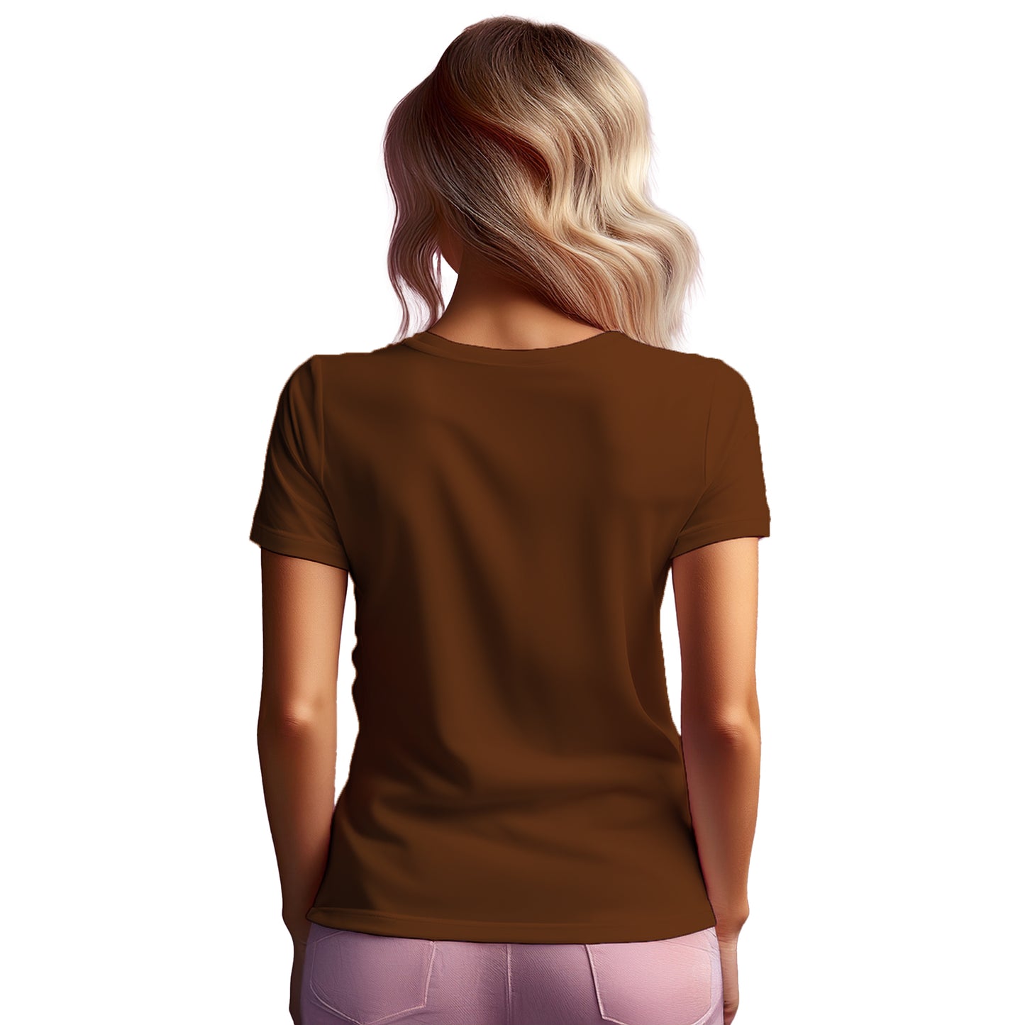 15 Number Women T-Shirt (Brown)