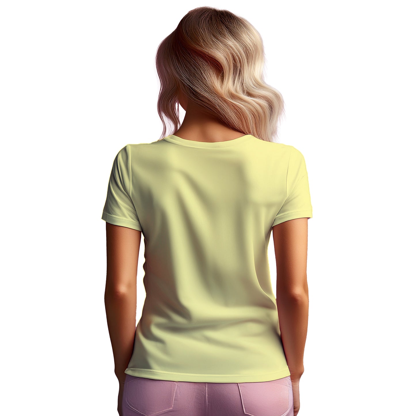 71 Number Women T-Shirt (Butter Yellow)