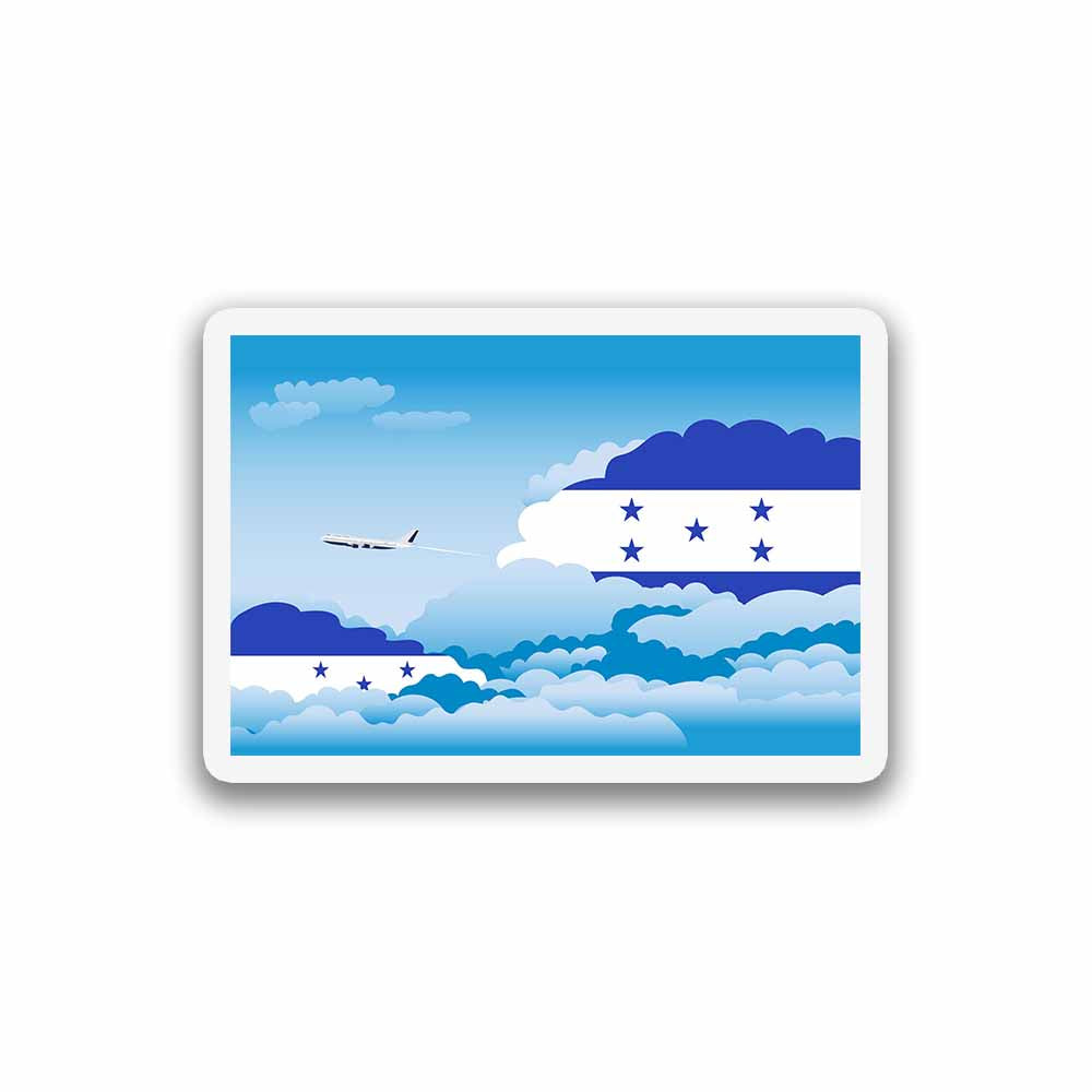 Honduras Airplane Day Clouds Sticker & Magnet