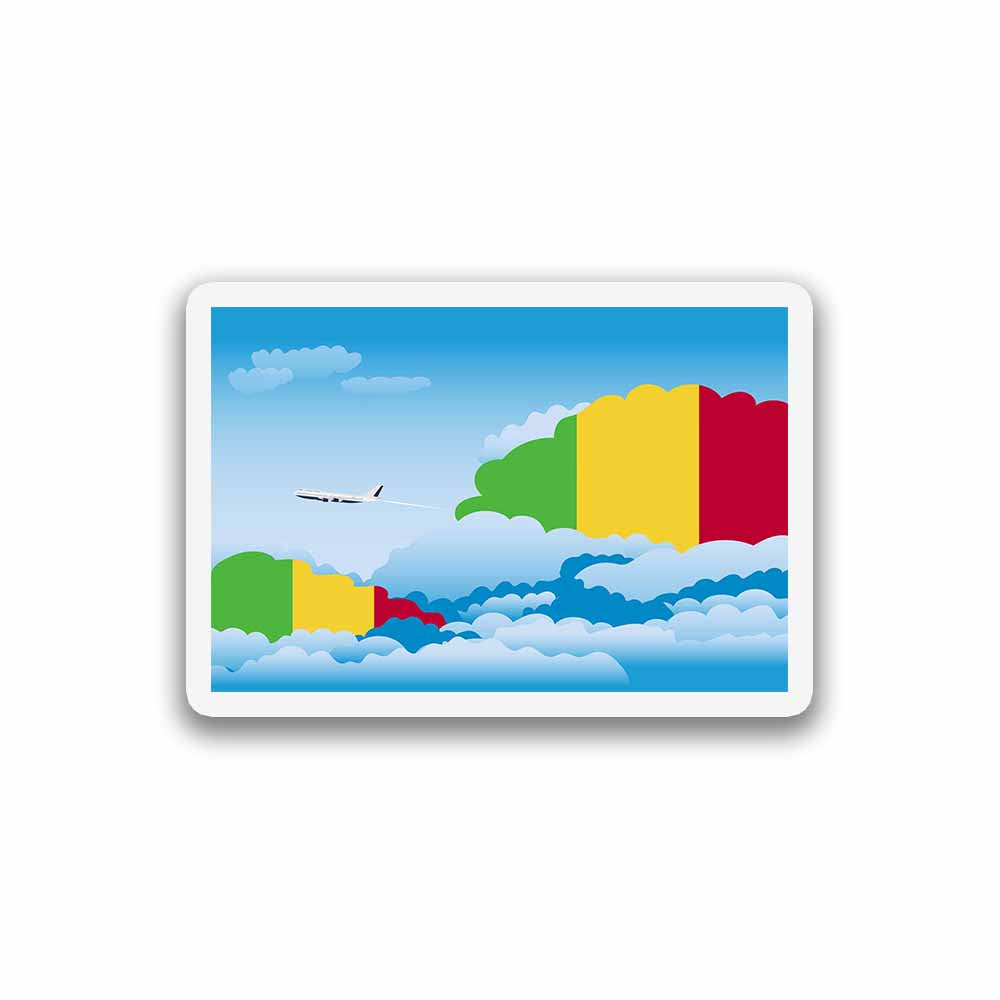 Mali Airplane Day Clouds Sticker & Magnet